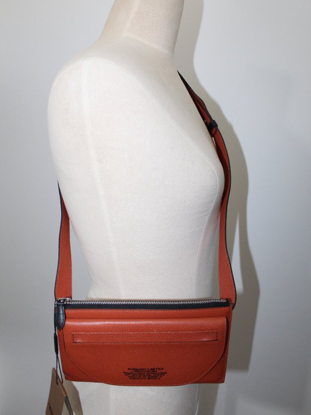 NWT Burberry Olympia Leather Belt Bag Bum Pak Sling Shoulder Bag Pouch Adjustabl - Picture 15 of 15